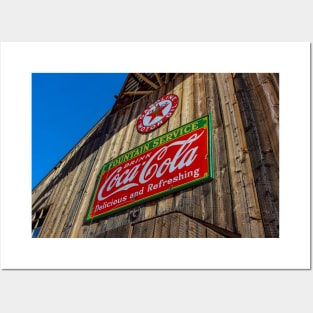 Vintage Coca Cola Sign Posters and Art